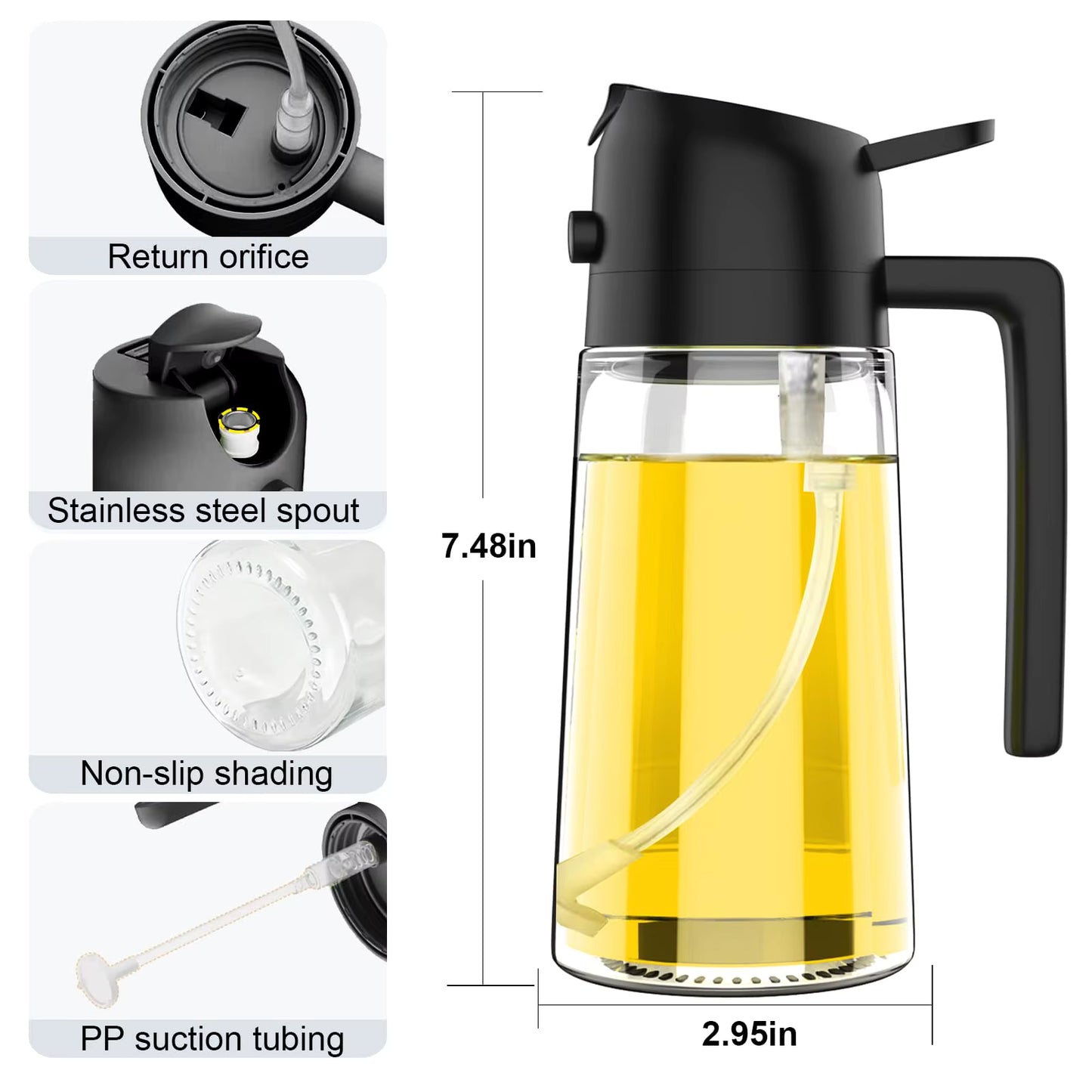 JUVIO 2 in 1 Oil Dispenser